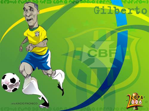 Каррикатуры на бразильских футболистов 1