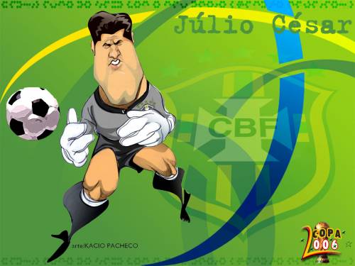 Каррикатуры на бразильских футболистов 2